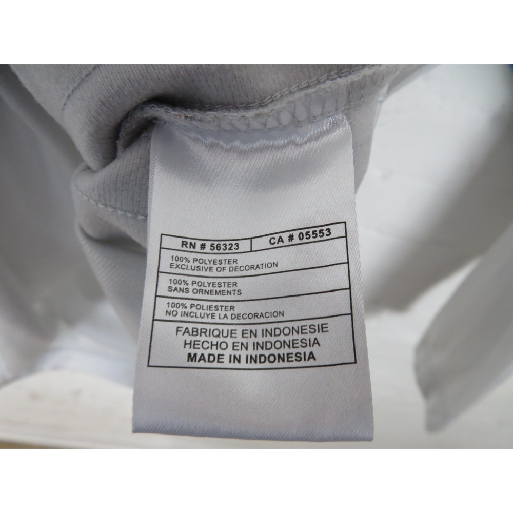 Vintage Nike Hoodie Mens Large Shiny Dazzle Gray Center Check Pullover y2k - Picture 5 of 10